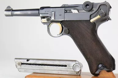 SOLD - 1918 Double-Date Efurt Luger - Deathshead
