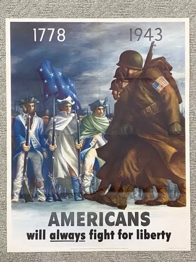 SOLD - 1943 US Propaganda Poster