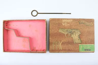 SOLD - .22 Walther PPK Box with Z-Pattern Cleaning Rod