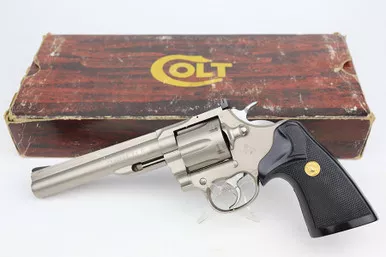 SOLD - ANIB 1980 Colt Trooper Mk III - 6" Satin Nickel