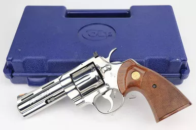 SOLD - ANIB Colt Python - 1994 Mfg, Polished Stainless Finish