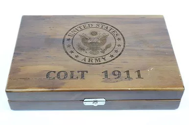 SOLD - Colt 1911 Display Case - Damaged