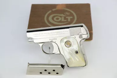 SOLD - Colt Model 1908 Vest Pocket - Factory Nickeled