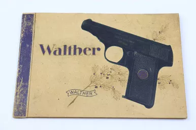 SOLD - Early Walther Model 8 Manual