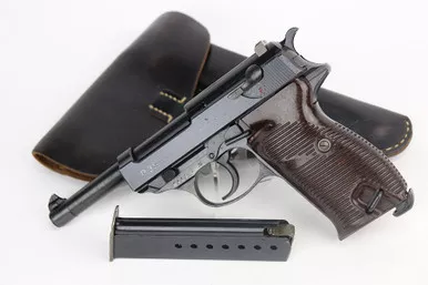 SOLD - Mint, End-of-War Nazi Walther P.38 Rig - AC 45