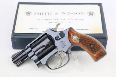 SOLD - Minty, Boxed Smith & Wesson Model 36 Revolver