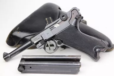 SOLD - Minty Nazi Black Widow Luger Rig