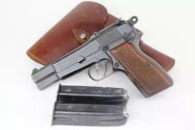 SOLD - Nazi Browning Hi Power Rig - Tangent Sight (100091 - 16411)