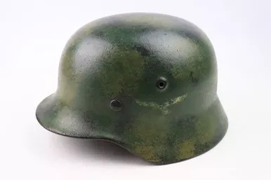 SOLD - Rare Camouflage Luftwaffe Helmet