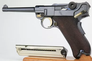 SOLD - Scarce, Excellent 1906 Swiss DWM Luger