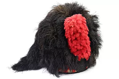 SOLD - Scottish Guard Feather Bonnet Helmet