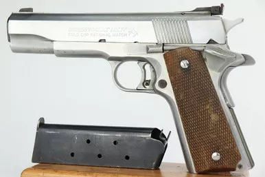 SOLD - Stainless Colt Series 80 Mk IV - Gold Cup National Match (28501 - 19953)