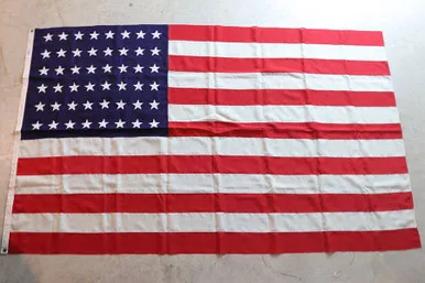 SOLD - Sterling Bunting Wool Flag - 5x8