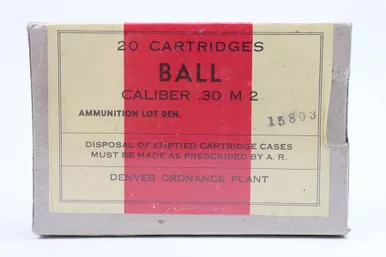SOLD - WW2 .30 M2 Ammo Box