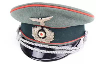 SOLD - WW2 Army Flak Officer Visor Cap