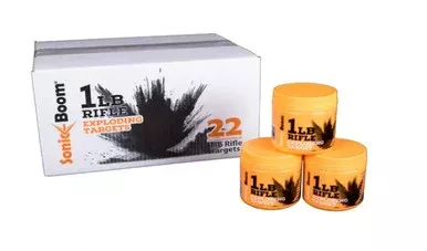 Sonic Boom Exploding Rifle Target 1 lb Target – 22 Pack