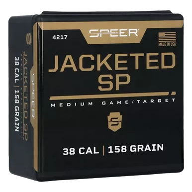Speer .38/.357 158gr JSP Handgun Bullets 100ct