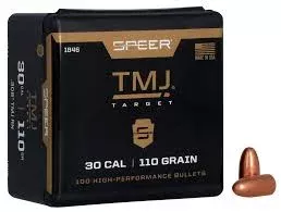 Speer Total Metal Jacket (TMJ) Target Bullets 30 Caliber (308 Diameter) 110 Grain Round Nose (100Pk)