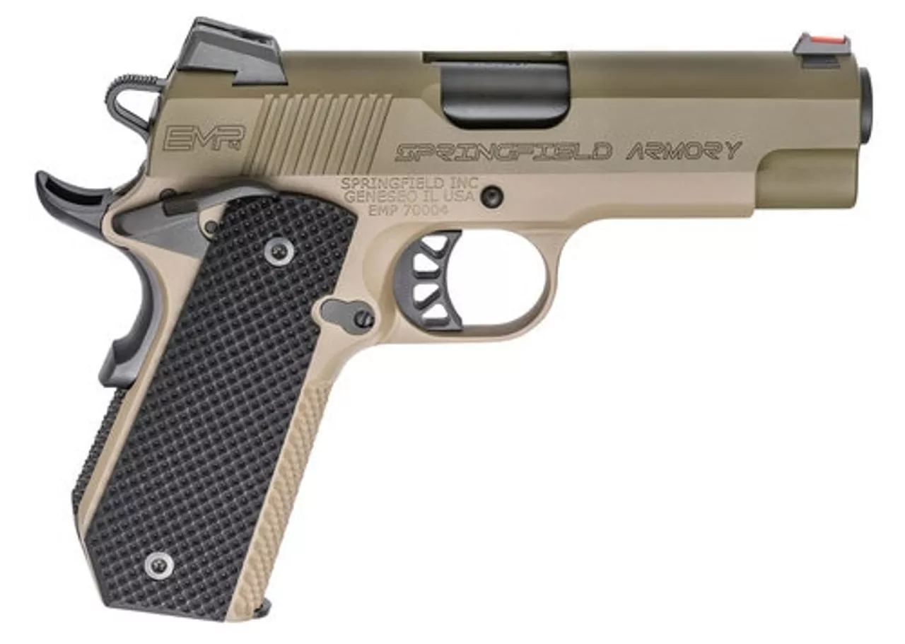 Springfield 1911 EMP Conceal Carry, 9mm, 4″ Barrel, 9rd, Flat Dark Earth