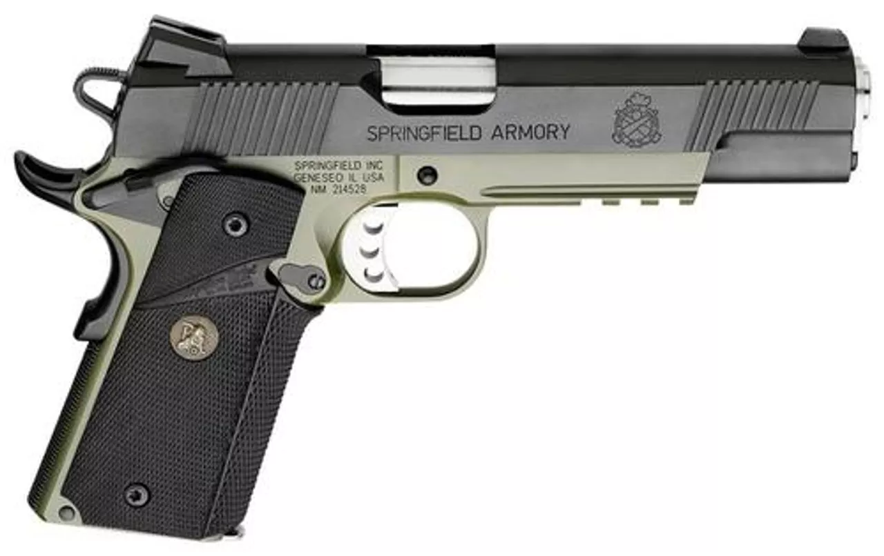 Springfield 1911 Loaded 45 ACP, 5″, OD Green