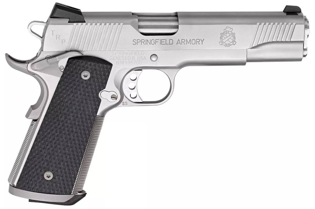 Springfield Armory 1911 TRP Service Model 45 ACP Stainless Pistol with Range Bag