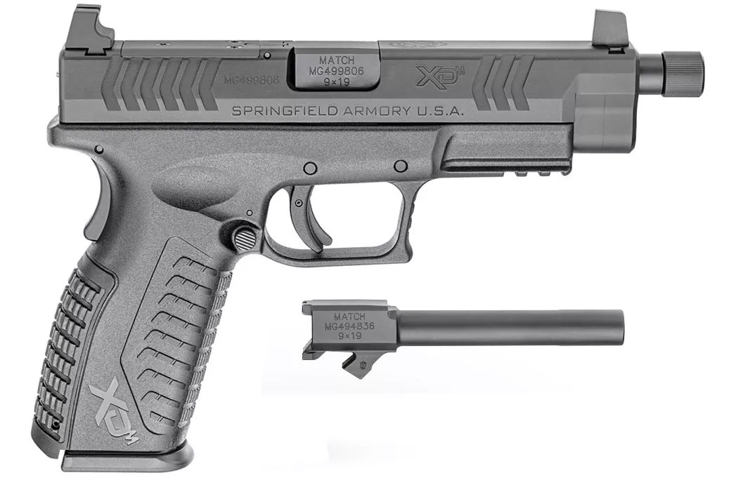 Springfield Armory XDm 4.5 OSP 9mm Pistol Threaded and Non-Threaded Barrels