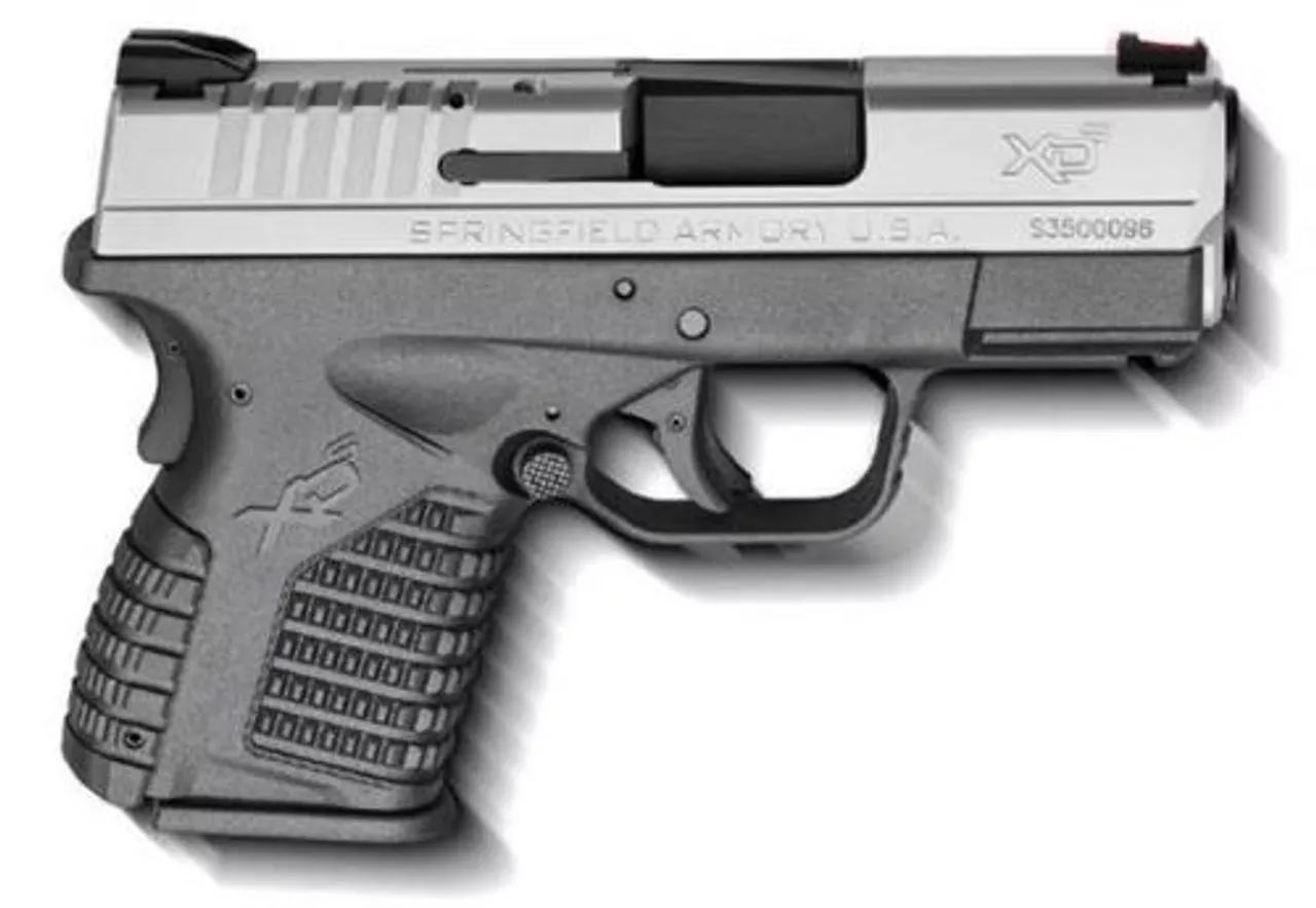 Springfield XD-S, .40 S&W, 3.3″, 6/7rd, Two-Tone