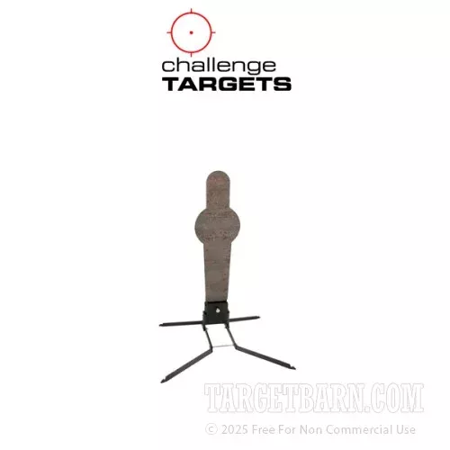 Steel Target With Stand – Pivoting Popper – Handgun & Rifle