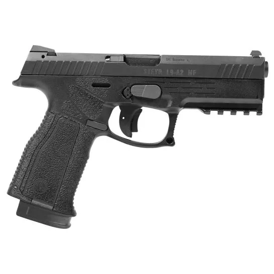 Steyr Arm L9-A2 MF 9x19mm Semi-Automatic Mechanically Locked Recoil-Operated Pistol, Blk – 78.121.2HO
