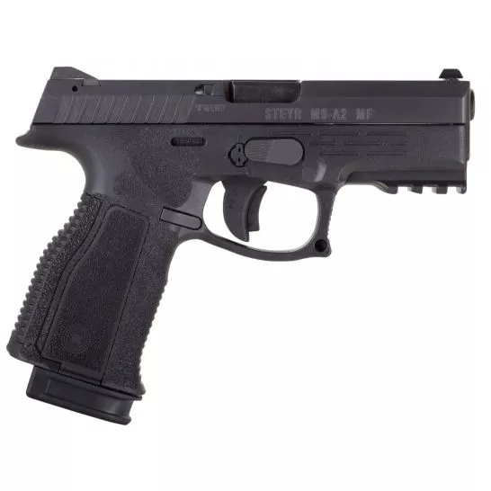 Steyr Arm M9-A2 MF 9x19mm Semi-Automatic Mechanically Locked Recoil-Operated Pistol, Blk – 78.221.2HO