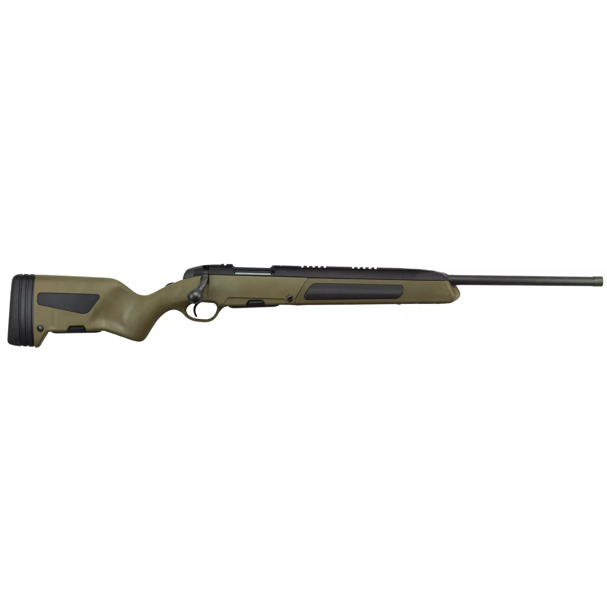 Steyr Arms 263473E Scout 6.5 Creedmoor 5+1 19” Fluted/Threaded, Black Barrel/Rec, OD Green Stock, Integrated Base