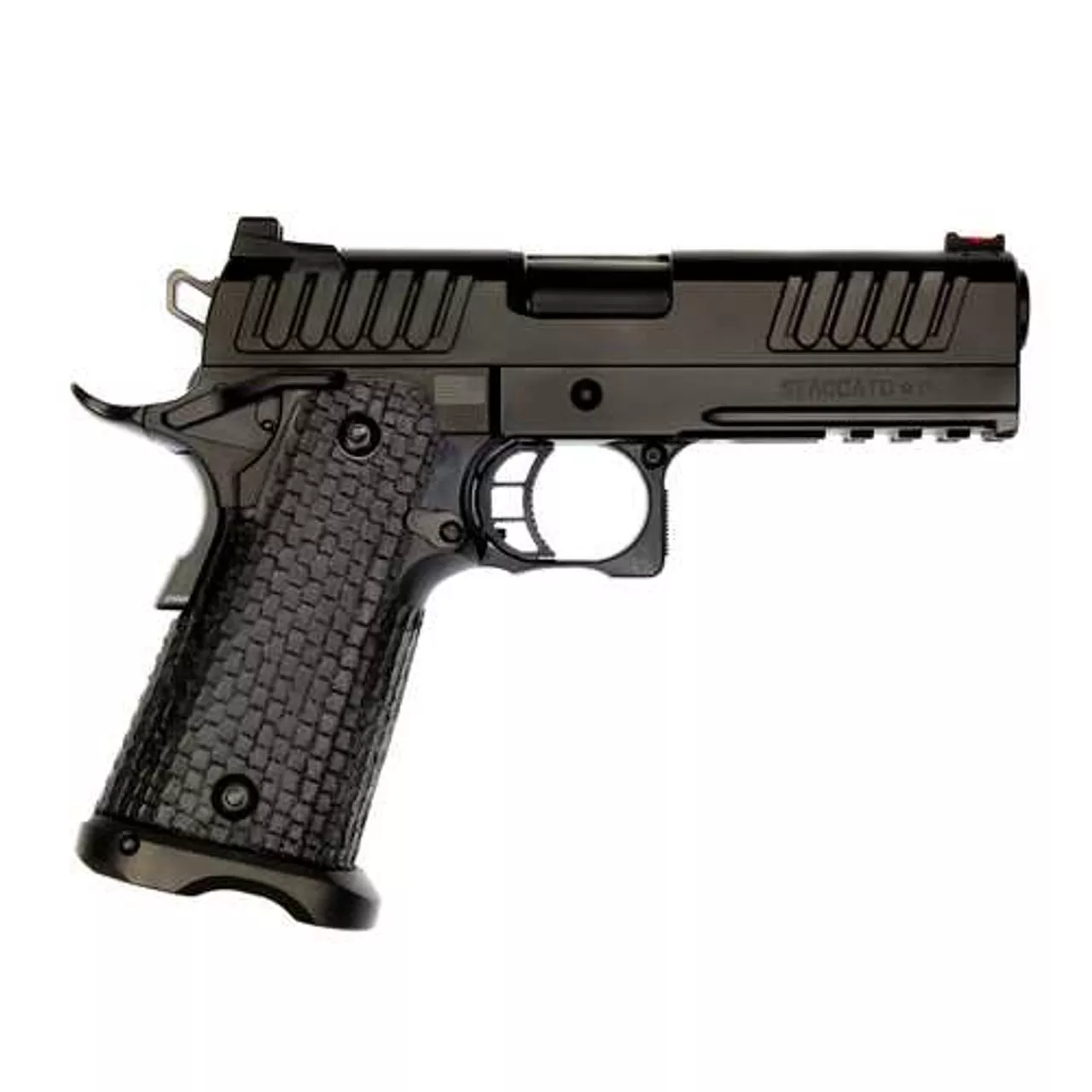 STI Staccato-P .45 ACP, 4.15″ Bull Barrel, Black W/ DLC BRL, 13rd