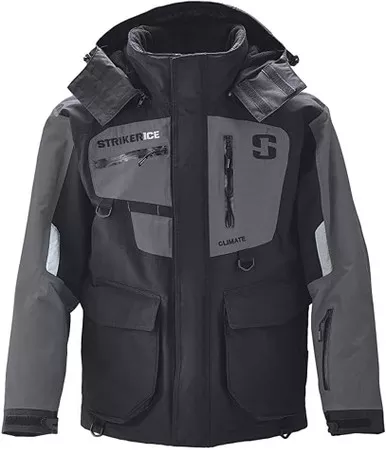 Striker ICE Sureflote Climate Jacket Black Gray Medium 116253