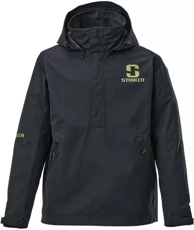 Striker Vortex Breathable Waterproof Rain Pullover Adjustable Hood Blk 3XL