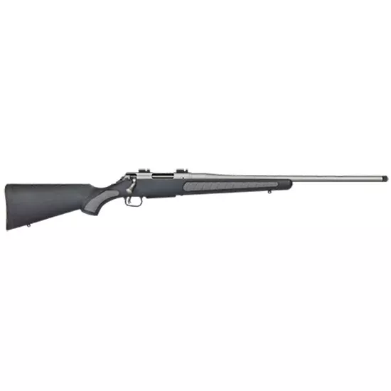 T/C Arms 12597 Venture II 270 Win Caliber with 3+1 Capacity, 24″ Barrel, Silver Weather Shield Metal Finish & Gray Paneled Black Weathershield Synthetic Stock Right Hand (Full Size)