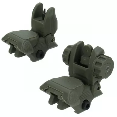 Tacfire AR-15 Same Plane Pop-Up Sights OD Green