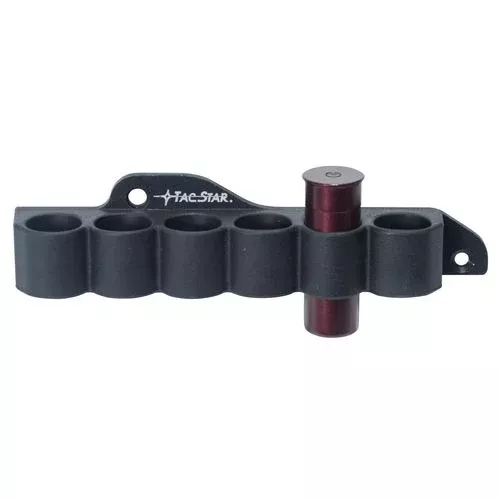 TacStar 1081210 SideSaddle Slimline Mossberg 500/590 12 Gauge 6 Rounds Black Aluminum/Rubber