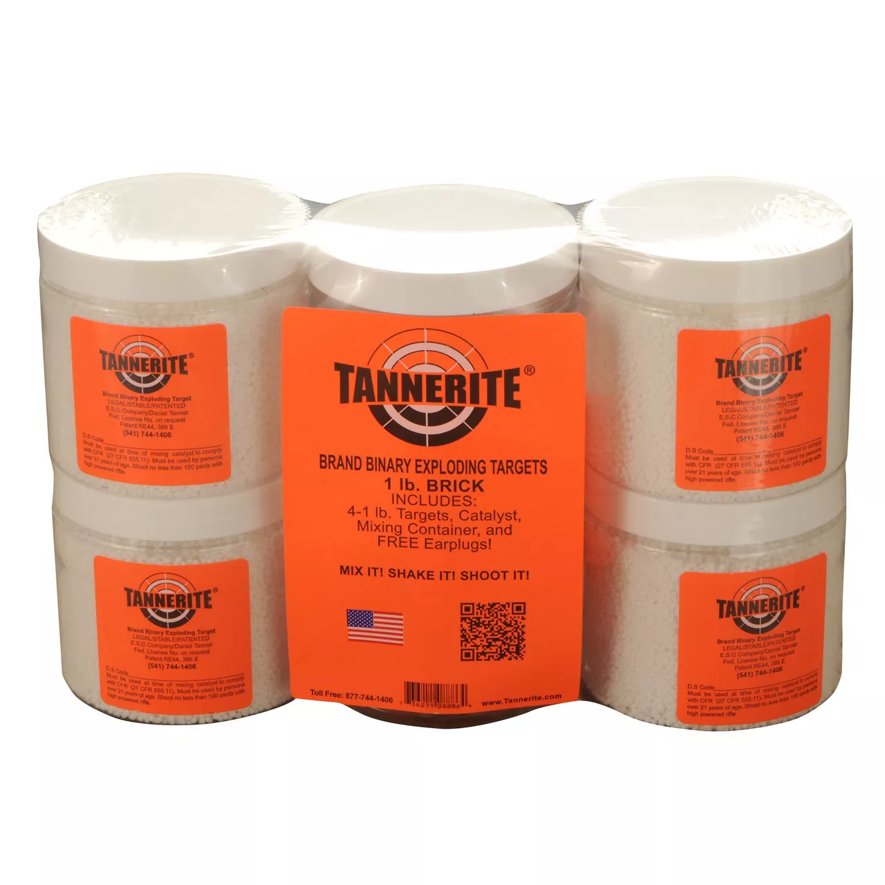 Tannerite Brand Binary Exploding 1lb Targets 4pk