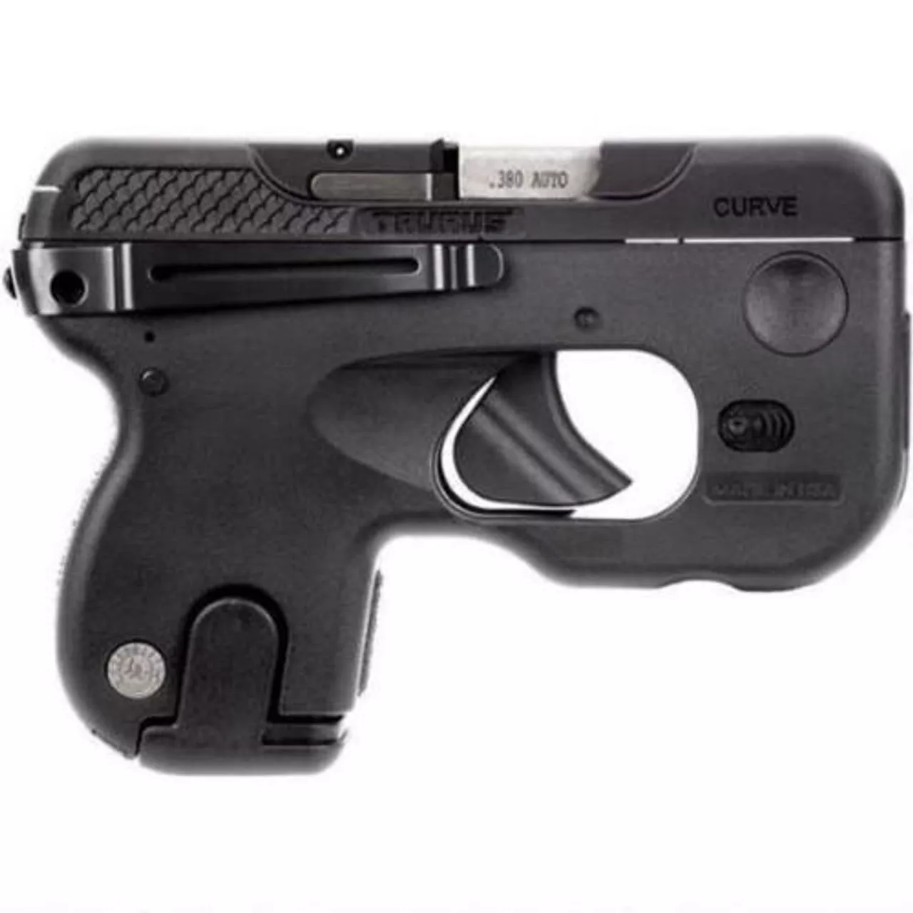 Taurus 180 Curve, .380 ACP, 2.7″, 6rd, Viridian Laser/Light Combo, Black