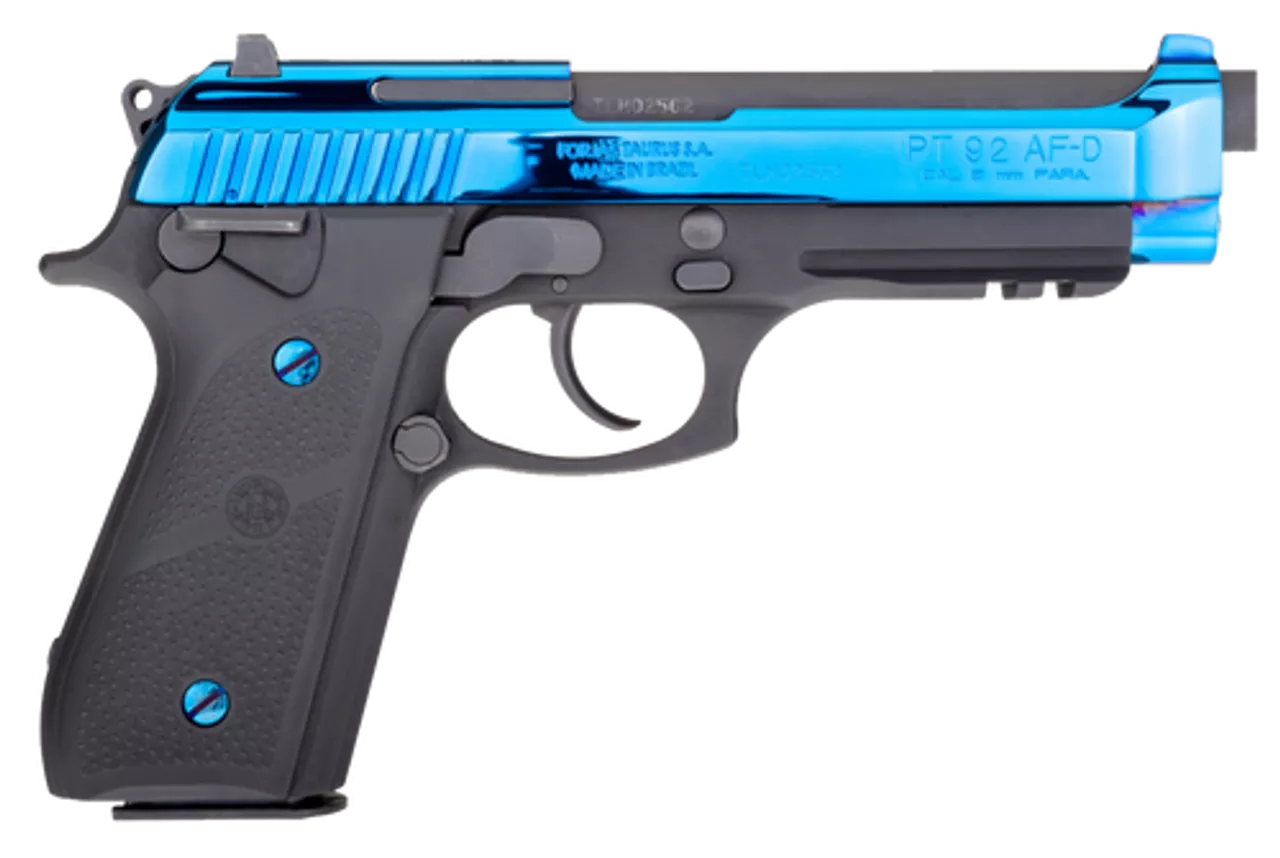 Taurus 92 9mm, Blued PVD Hogue, Matte Black, 17rd