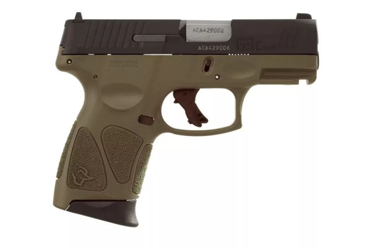 Taurus G3C 9mm Pistol Black and Olive Drab Green