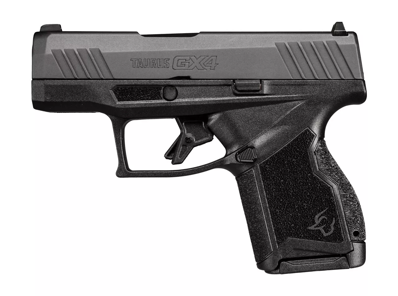 Taurus, GX4, Semi-automatic Pistol, Striker Fired, Compact, 9mm, 3″ Barrel, Polymer Frame, Black Slide, Fixed Steel Front Sight, 11rd
