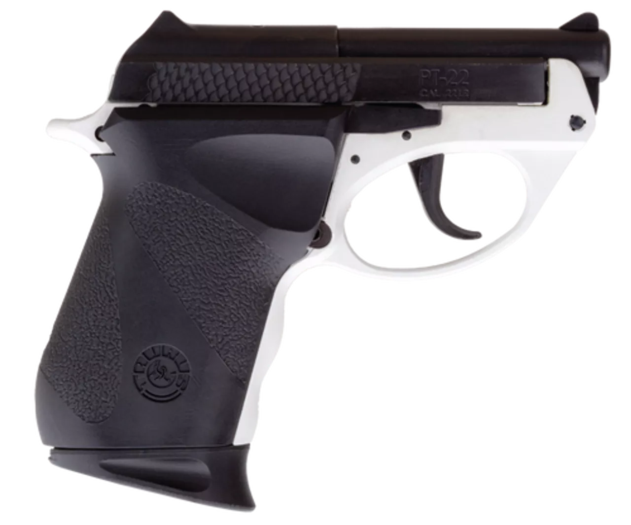 Taurus PT22, Sub-Compact, 22 LR, 2.8″ Barrel, Polymer Frame, White/Black, 8rd, 1 Magazine