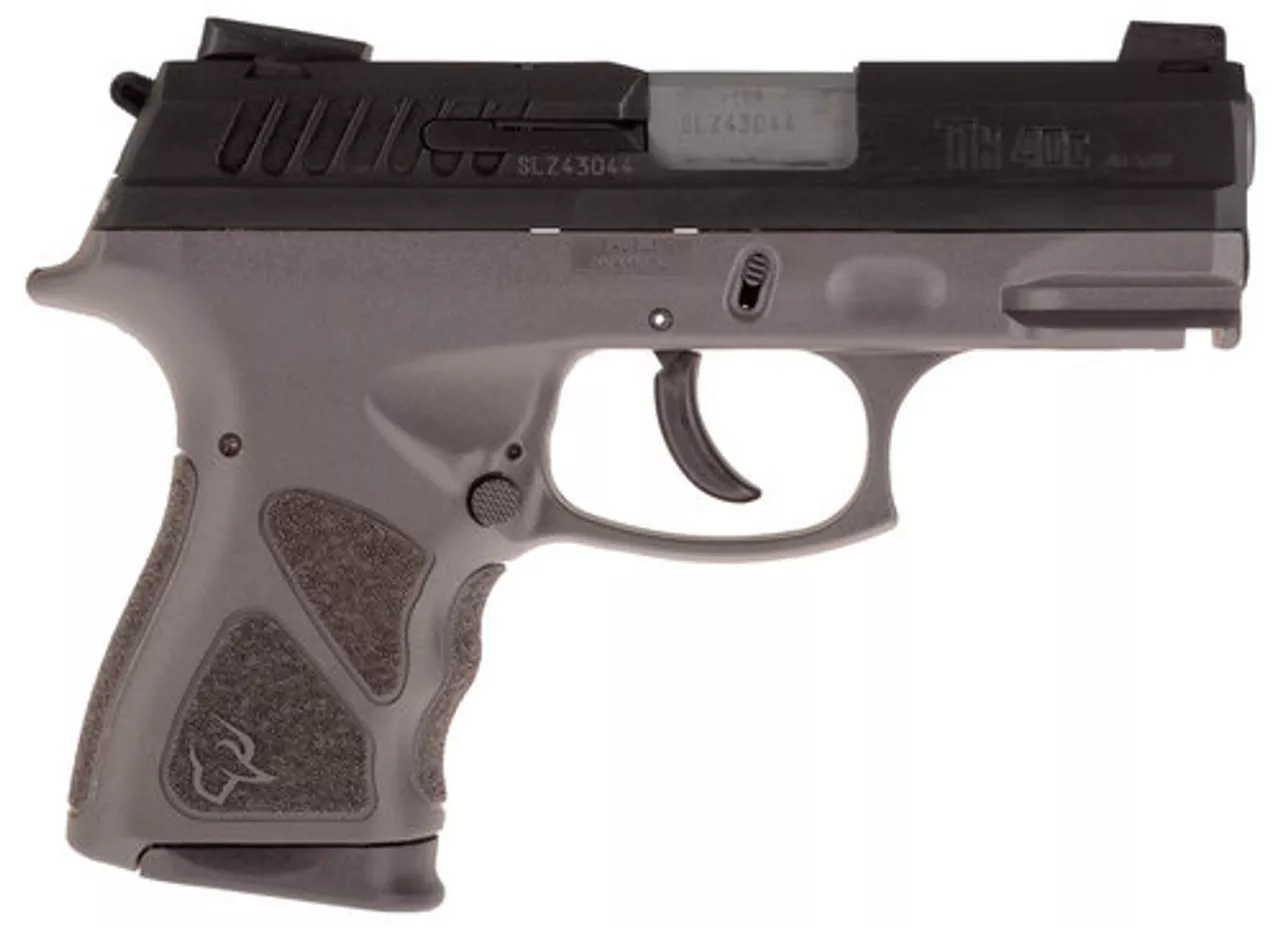 Taurus TH40C, .40 S&W, 3.54″ Barrel, 15rd, Novak Sights, Gray Frame, Black Slide