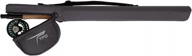 Temple Fork Outfitters 9' 4 piece NXT Black Label Kit Fly Rod Reel & Case