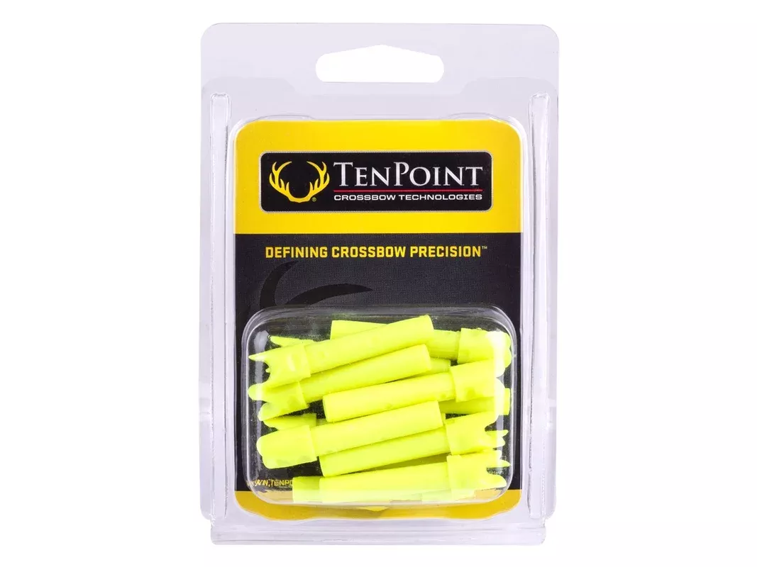 TenPoint Alpha-Nock HP, Yellow, 12 Pack
