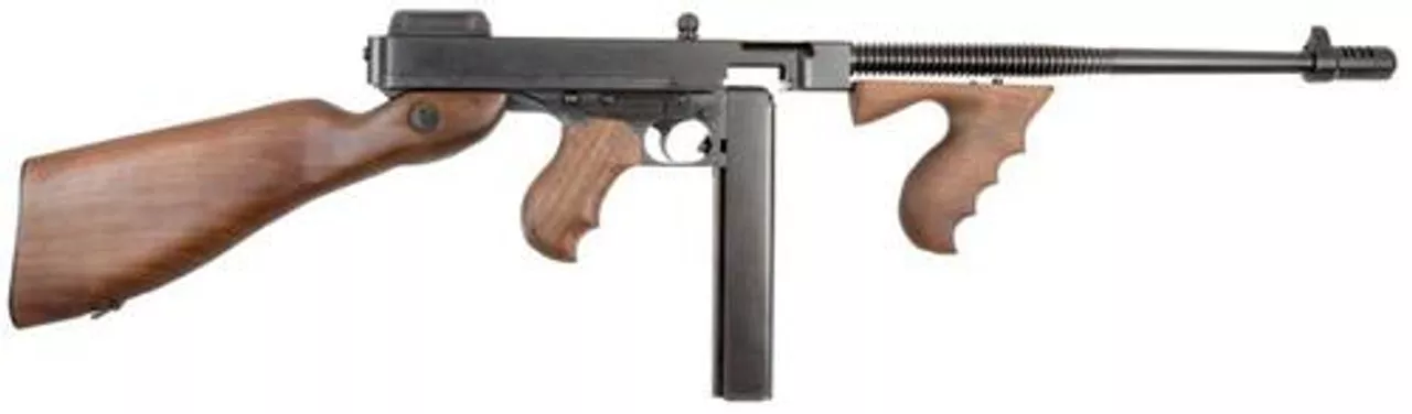 Thompson 1927 A1 Deluxe Carbine, 45 ACP, 16.5″, 20rd, Walnut Stock, Blued