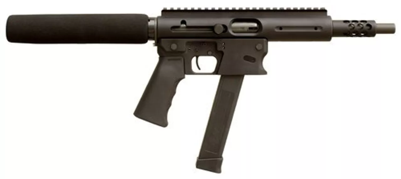 TNW Aero Survival 9mm, 8″ Barrel, 33rd, Buffer Tube, Black