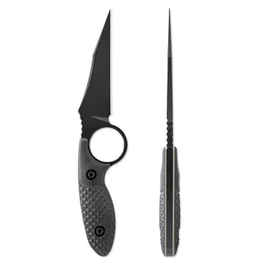 Toor Cortano Fixed Blade Knife 3.2" Plain Edge SOCOM Black