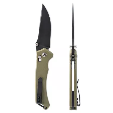 Toor Draper Socom Folding Knife 3.5” Plain Edge OD-Green